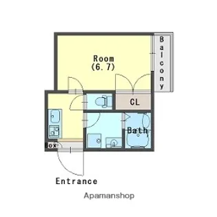 ジーメゾン上福岡【2階】の間取り