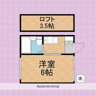 プラザ・ドゥ・バルサム【202号室】の間取り