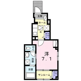 チェリーブロッサム【1階】の間取り