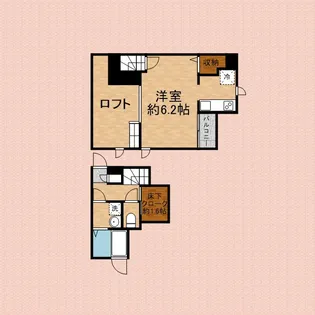 埼玉県川越市大字砂【アパート】の間取り