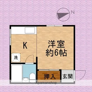 畑中ビル【3-C号室】の間取り