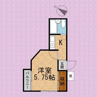 ベルシオン朝霞【103号室号室】の間取り