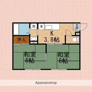コーポふじみ野【2階】の間取り