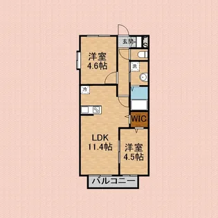 MQUARTO新座【3階】の間取り