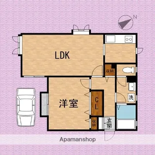 宮原アパート【1階】の間取り