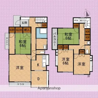 埼玉県川越市大字寺尾【一戸建】の間取り