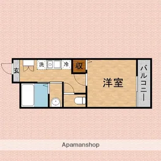 MELDIA新河岸【2階】の間取り