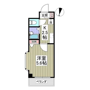 藤原町マンション【205号室】の間取り