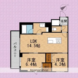 ゼフィール【2階】の間取り
