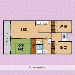 センチュリーキャニオン【1階】の間取り