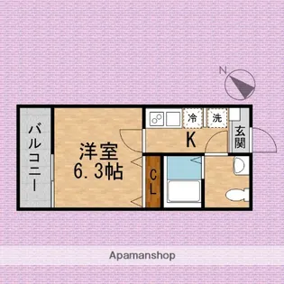 キャメル南古谷駅前通C棟【1階】の間取り