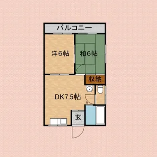 水子マンション【105号室号室】の間取り