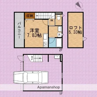 ITOガレージコート【1階】の間取り