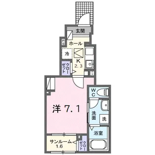 プラン デ エピ【1階】の間取り