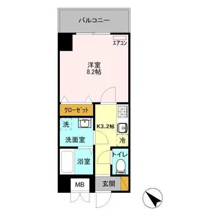 ベルフルール【2階】の間取り