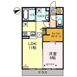 ビューテラス【1階】の間取り