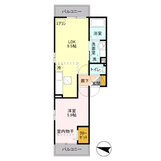 JULIO(フリオ)【1階】の間取り