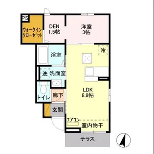 ソレアード【1階】の間取り