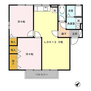 シャンエピナール AB【2階】の間取り