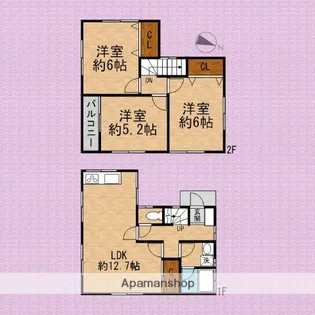 埼玉県川越市大字寺尾【一戸建】の間取り