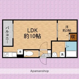 JACK SUNASHINDENⅠ【1階】の間取り