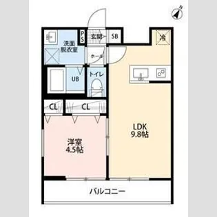 リーブルファイン川越砂【3階】の間取り