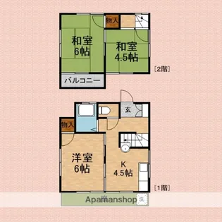 埼玉県川越市大字寺尾【一戸建】の間取り