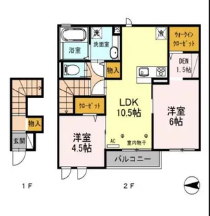シャインアイリス Ⅲ【2階】の間取り