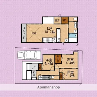 埼玉県志木市本町1丁目【一戸建】の間取り