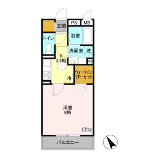 ラ・フォンテ【1階】の間取り