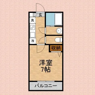 エフプレスト岸町【2階】の間取り