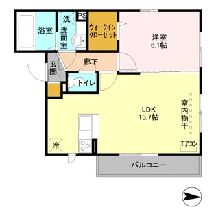 サン クラージュ【2階】の間取り