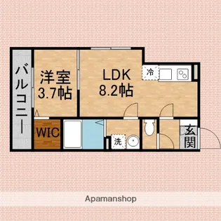 PLAISANT VILLA上福岡【1階】の間取り