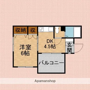 メゾントキ【3階】の間取り