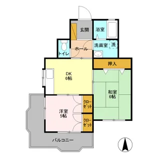 ビラ・フラワーヒル【2階】の間取り