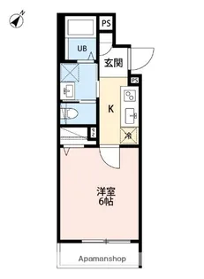 リベルテ柳瀬川【3階】の間取り