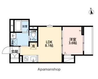 FIORE 川越新宿町【2階】の間取り