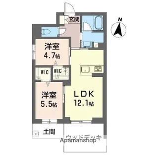 ウェルビー【1階】の間取り