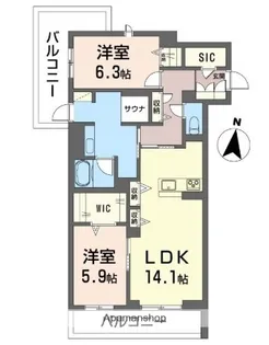 ウェルビー【2階】の間取り