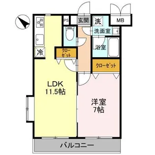 リラッサーレ Ⅰ【1階】の間取り