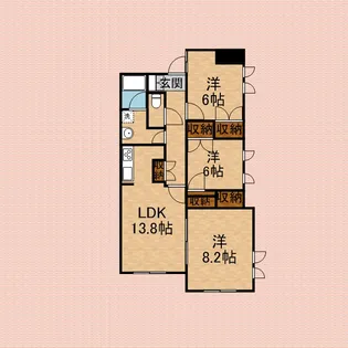 UURコート志木【11階】の間取り