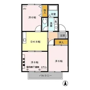 クイーンハイツ II【2階】の間取り