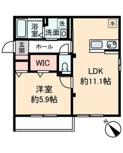 ラ・クラッソ【201号室号室】の間取り