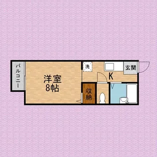 埼玉県ふじみ野市亀久保【アパート】の間取り