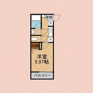 MQUARTO鶴瀬【1階】の間取り