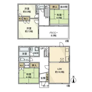 埼玉県朝霞市宮戸2丁目【一戸建】の間取り
