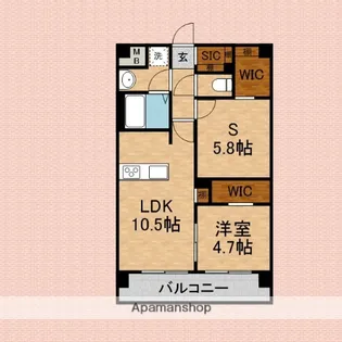 MIMOSA北朝霞【2階】の間取り