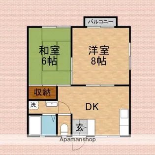 ユートピア・タカノC【2階】の間取り