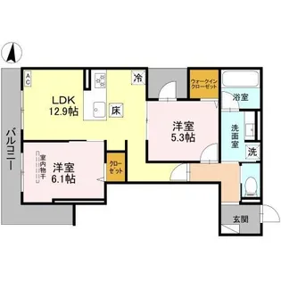 トリアングル【1階】の間取り