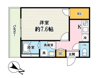 (仮称)キャメル川越並木8【1階】の間取り